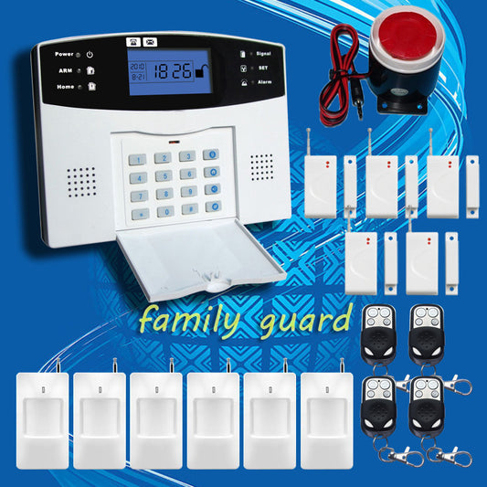 DHL Free Shipping!Wholesale - Wireless 433MHZ GSM SMS Home Burglar Security Alarm System Detector Sensor Kit Remote Control