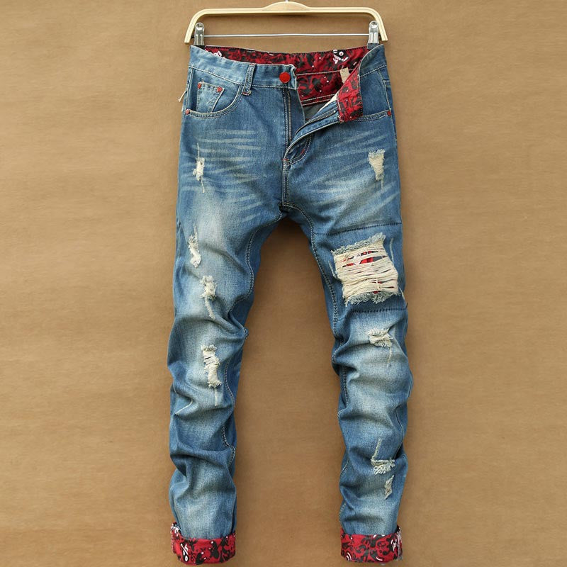 Skinny Men Washed Denim Jeans | Shopy Max
