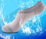 7 pairs/lot Socks Men Hot-sell Socks Classic Male Brief BAMBOO fiber Cotton Invisible Man net Sock - Shopy Max