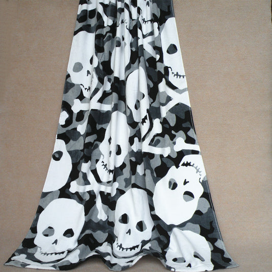Skull Pattern non mainstream activity of black and white printing cool and biggest beach - Shopy Max