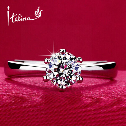 Classic Design Simulated Diamond Wedding Ring