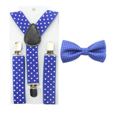 Baby Toddler Kids Children Boys Girls Black Polka Dot Bow Tie & Suspender Set - Shopy Max