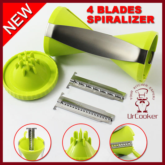 Vegetable Fruit Spiral Shred Process Device Cutter Slicer Peeler Kitchen