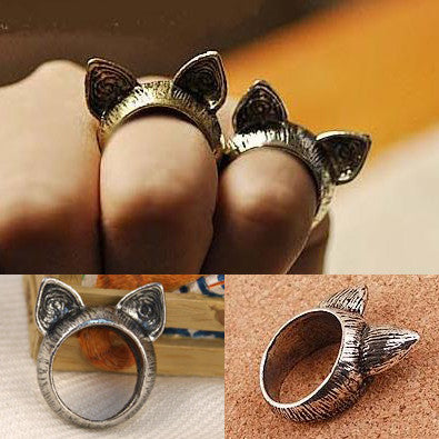 Free Shipping Fahion Vintage Cat Rings 2014 Fashion Jewelry For Women B4R7C (minimal mixed style $5) - Shopy Max