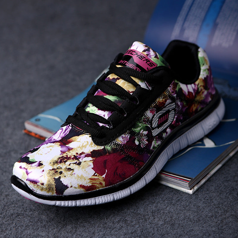2016 Summer Casual Shoes Women Zapatillas Deportivas, Ultralight Flower.