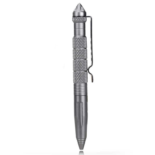 Grey Portable Tactical Pen Aviation Aluminum Anti-skid Self Defense Cooyoo Tool - Shopy Max