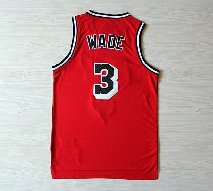 Hot Dwyane Wade Jersey, New Material #3 Dwayne Wade jerseys Embroidery Stitched men's Basketball Jerseys size S-XXL