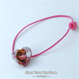 1 pair Elsa Anna Head Rope Hair Band Headwear Heart-shaped Female Girls Babys - Shopy Max