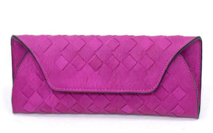 Women wallet leather long wallet women luxury brand fashion women knitting