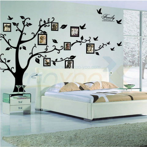 photo tree frame family forever memory tree wall decals ZooYoo94ABS removable pvc wall sticker home decoration DIY