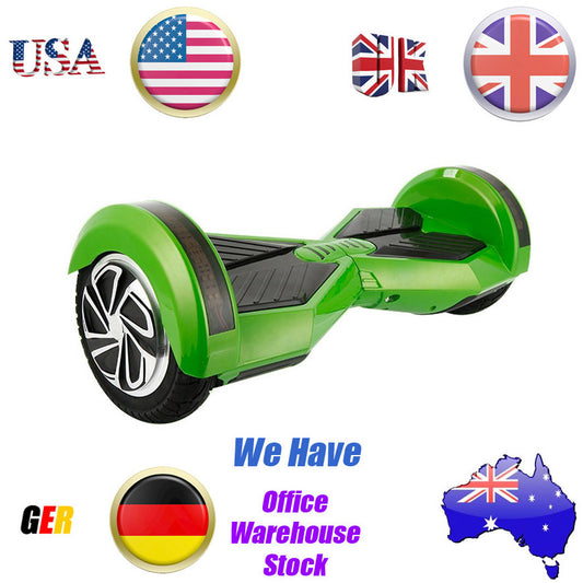 8inch Self Balancing Scooter Grey with Bluetooth Speaker LED Mobile APP HoverBoard Hottes Gift Oversea Warehouse Fast Delivery - Shopy Max