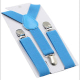 40 Colors Quality Boys and Girls Clip-on Elastic Braces Kids Baby Suspenders