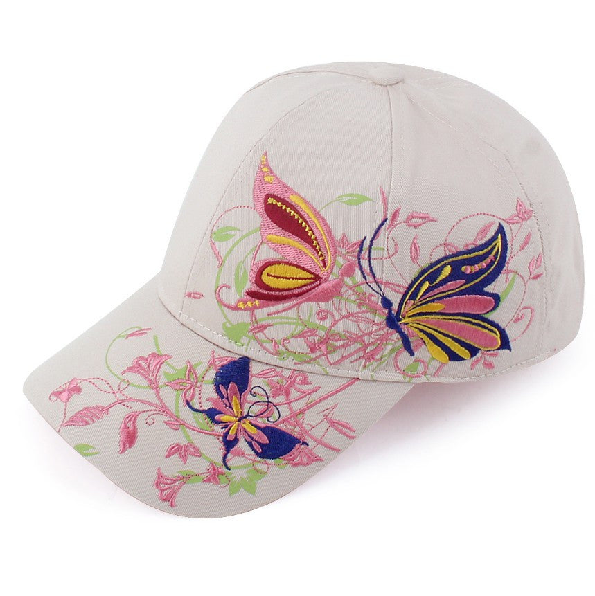2016 summer embroidery butterfly Cap Unisex Military Hat Baseball
