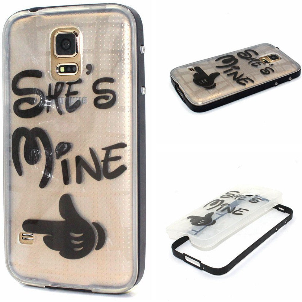 Hybrid Soft TPU Transparent Back Cover & Plastic Frame Cases for  Samsung Galaxy S5 - Shopy Max
