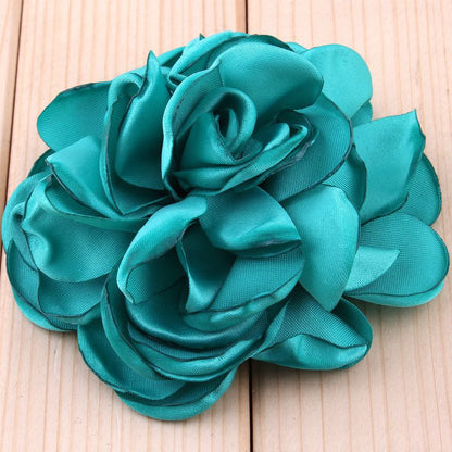 30pcs/lot 8CM 20 Colors Newborn Vintage Soft Artificial Fabric Flowers For Headbands Chic - Shopy Max
