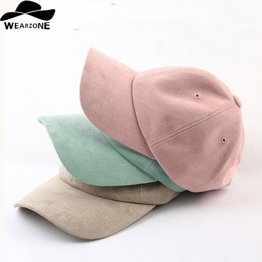 Female 2016 Fashion Suede Snapback Baseball Caps New Brand Gorras