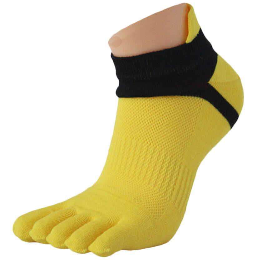 2016 Hot Sale 1 Pair MenMesh Meias Sports Running Five Finger Toe Socks Cotton Winter
