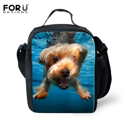 Waterproof Insulated Tote Kids School Lunch Animal Bags Thermal Food Picnic