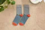 5 styles new high quality combed cotton men autumn winter creative brand happy socks