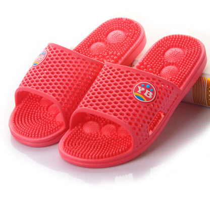 Summer lovers slippers home female summer slip-resistant at home male plastic bathroom acupoint massage slippers