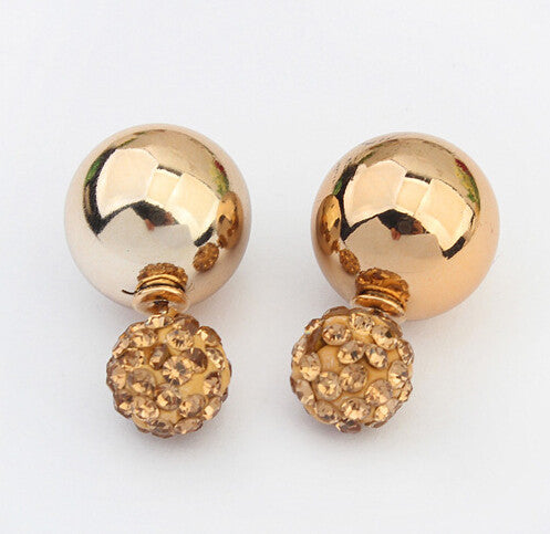 Fashion Double Pearls Stud Earrings