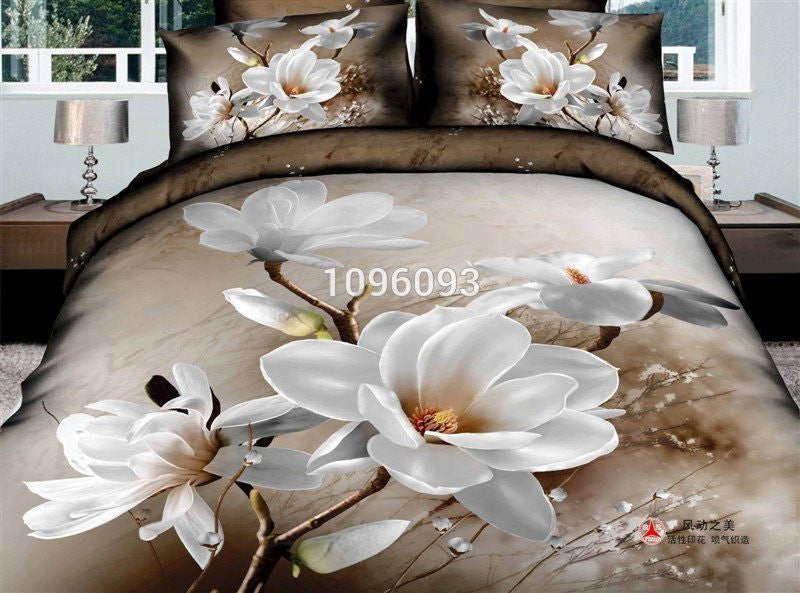 housse de couette, DHL-Free shipping Europe Luxury flowers Christmas - Shopy Max