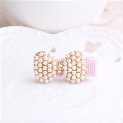 New Arrival Floral Rhinestone Kids Hair Accessories Bowknot  Hair Clip Children