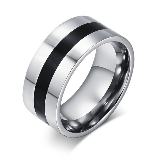 enamel jewelry mens rings stainless steel fahion jewelry trendy rings