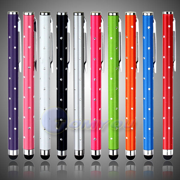 10 PCS Capacitive Touch Screen Stylus For Samsung S3 S4/iPhone 4S 5G Tablet PC Metal Stylus Touch Screen Pen + Free Shipping - Shopy Max