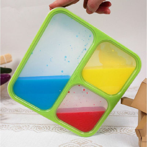 Japan Style Compartment Seal Portable Plastic Lunch Box Bento Box For Kid