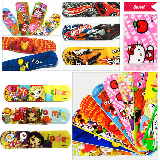 100 CT Variety Size Pack Bandages Cute Cartoon Band Aid For Kids - Shopy Max