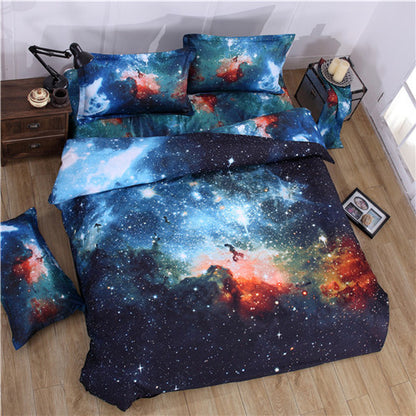 3d Galaxy bedding sets Twin/Queen Size Universe Outer Space Themed