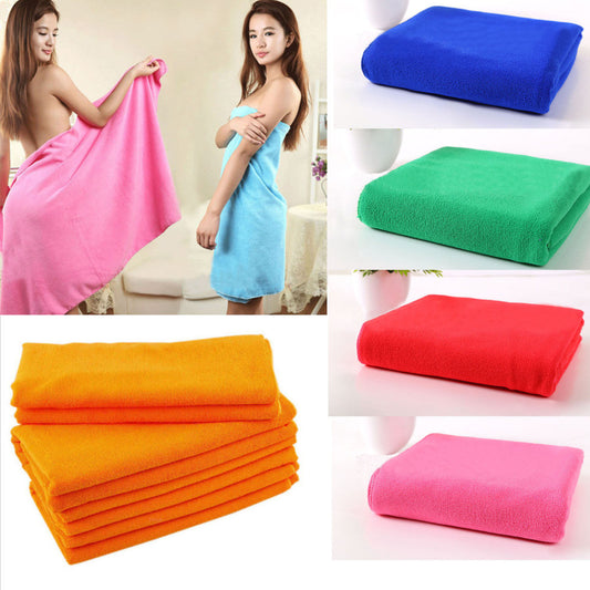 New Superfine Microfiber Bath Towels Convenient Soft Body Bath Towel Portable