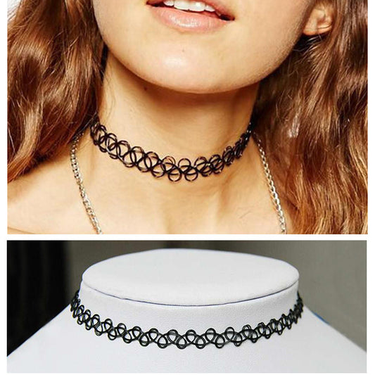 Vintage Tattoo Choker Necklace