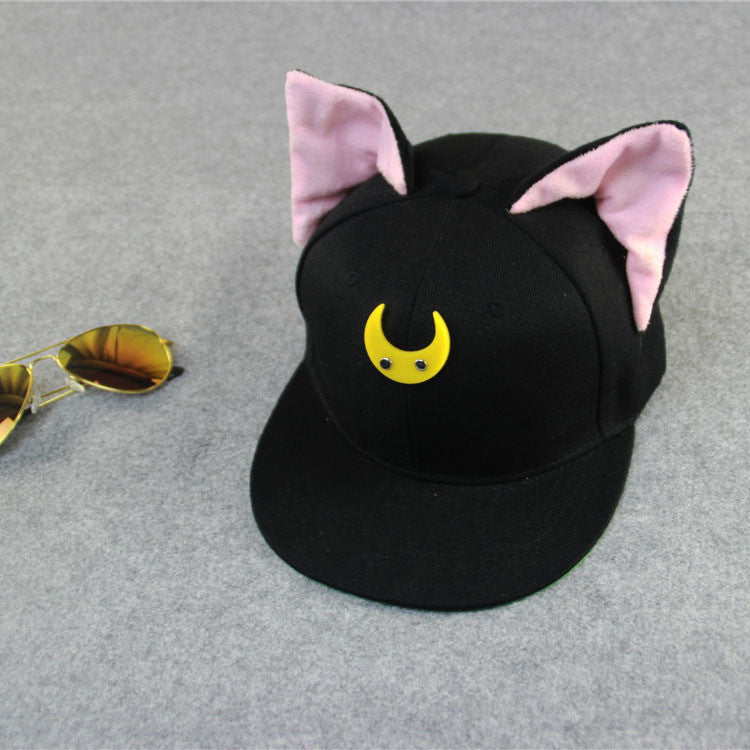 2016 Brand Hip Hop Women Snapback Cap With Ears Cute Baseball Cap For Women Black Butterfly - Shopy Max