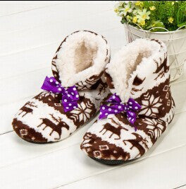 2014 new indoor home slippers cotton slippers plush home slippers couples wooden floor slippers for women and man Plush shoes