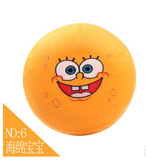 Free ship 1pcs inflatable Stool thickening Cotton Cover Cartoon Plush inflatable Pouf Chair Lovely Pneumatic Stools Portable