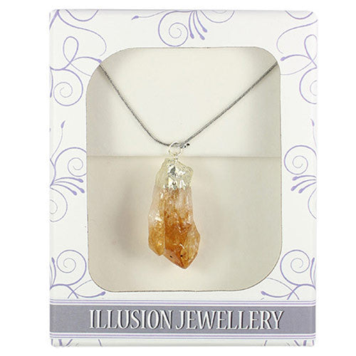 Rough Citrine Point Pendant - Shopy Max