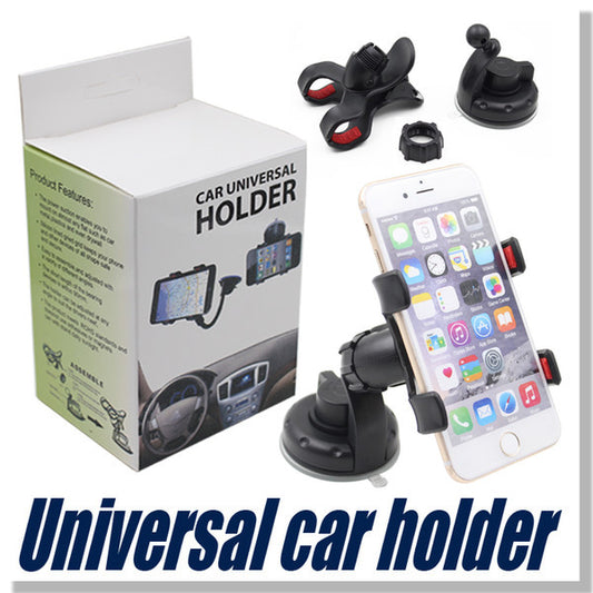 For Iphone 6 Universal Car Holder 360 degree rotation car Holder Cupule Black For Smart Phone PDS GPS PSP Camera Recoder With Retail Box