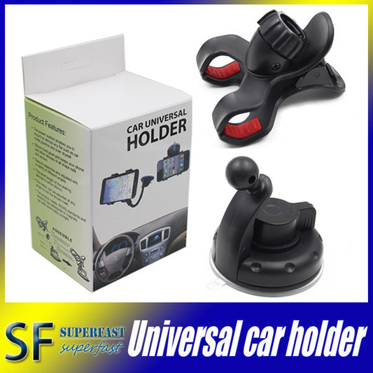 For Iphone 6 Universal Car Holder 360 degree rotation car Holder For Smart Phone PDS GPS PSP Camera Recoder With Retail Box