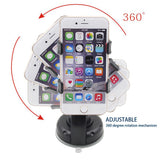 For Iphone 6 Universal Car Holder 360 degree rotation car Holder Cupule Black For Smart Phone PDS GPS PSP Camera Recoder With Retail Box