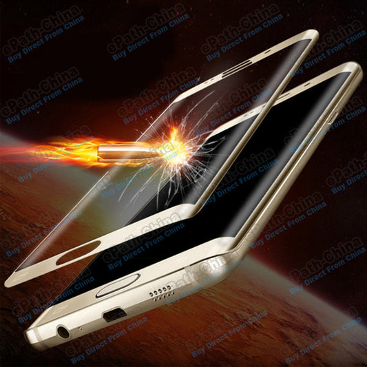 For Samsung S6 Edge Plus Screen 3D Protector Tempered Glass Full Cover Curved Side Explosion Proof With Wooden Box
