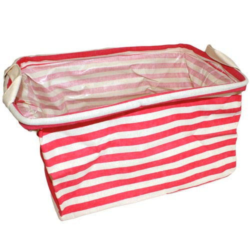 Reinforced Cotton Basket - Red square - Shopy Max