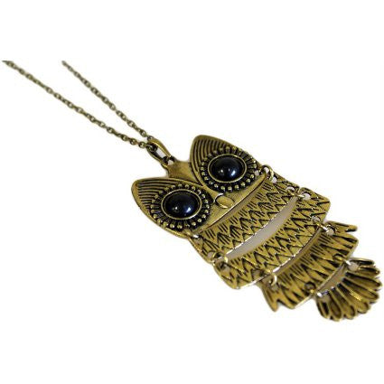 Steampunk Pendant - Large Owl - Shopy Max