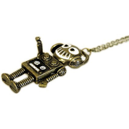 Steampunk Pendant - Retro Robot - Shopy Max