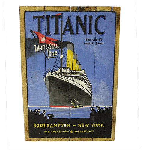 Rough Wooden Signs - Titanic - Shopy Max