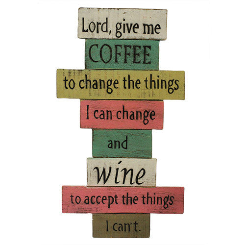 Rough Wooden Sign - Lord Give Me Coffee - Shopy Max