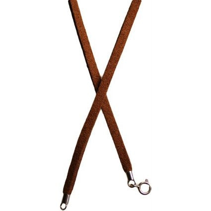 925 Silver Fittings on Suede Cord - Tan - Shopy Max