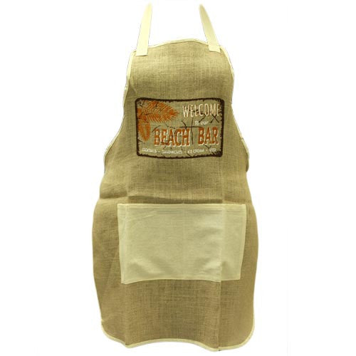 Soft Jute Apron - Beach Bar - Shopy Max