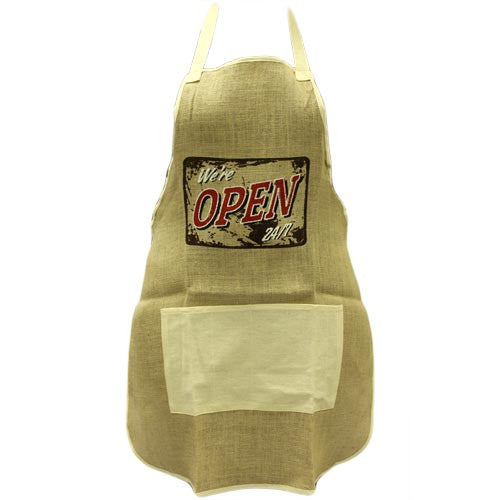 Soft Jute Apron - OPEN - Shopy Max